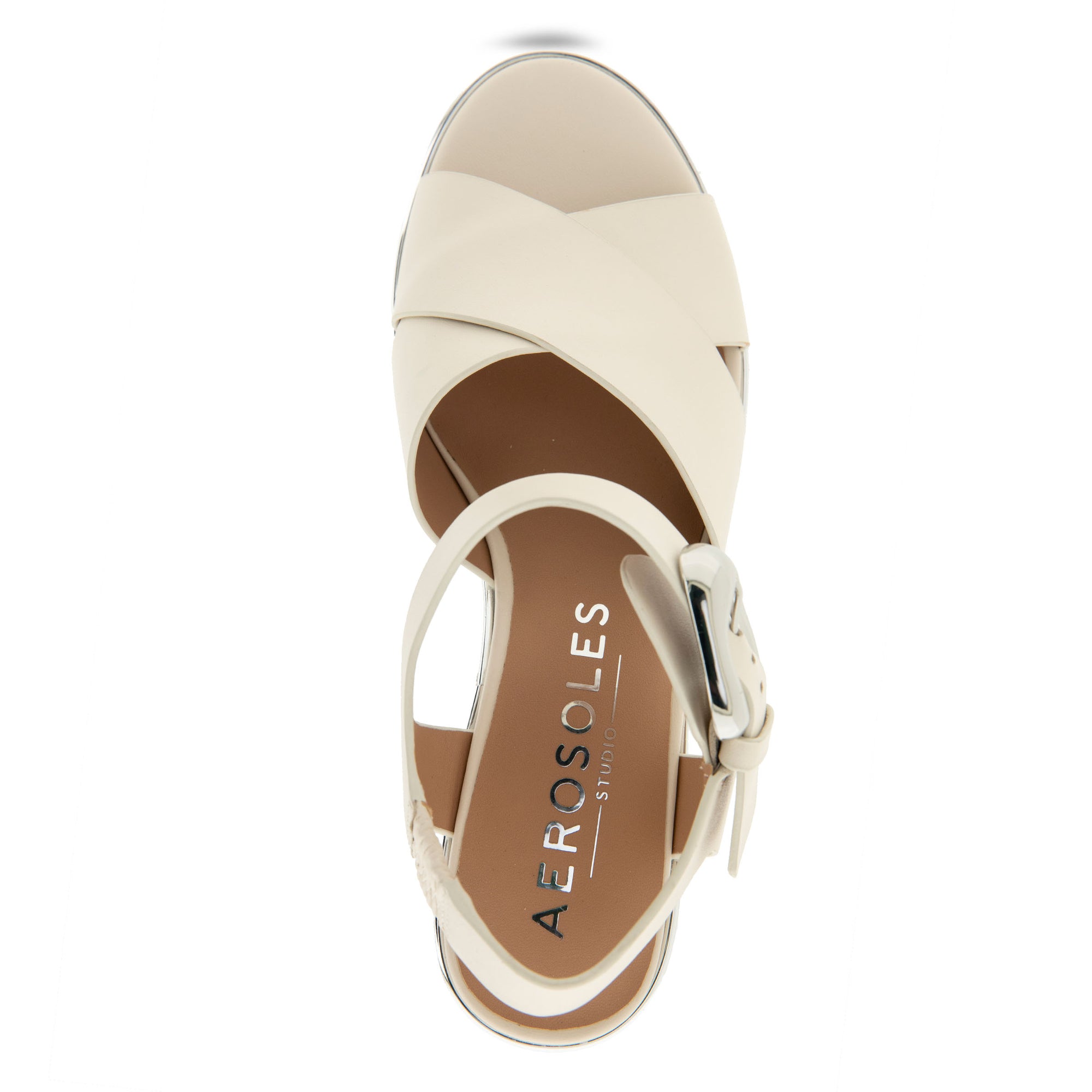 Zephyr Sandal Dress Platform | Eggnog Leather