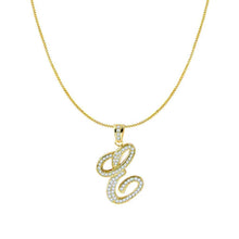 THE ICED OUT SCRIPT INITIAL NECKLACE - The M Jewelers