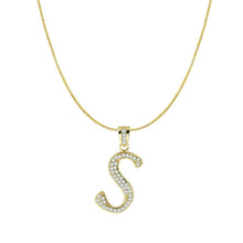 THE ICED OUT SCRIPT INITIAL NECKLACE - The M Jewelers