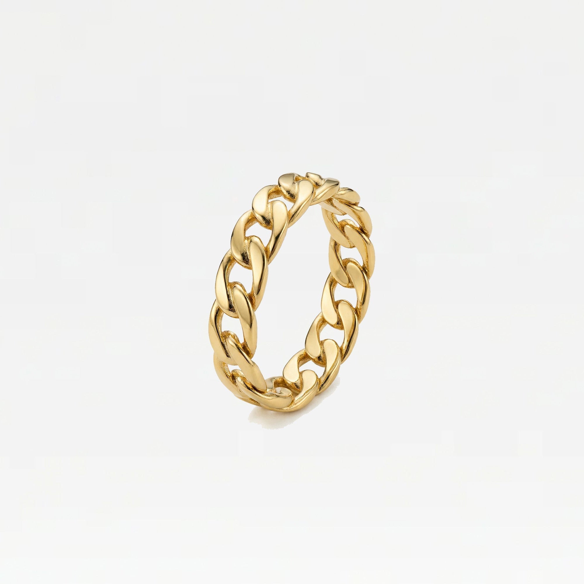 The Mid Size Curb Ring | Gold Vermeil