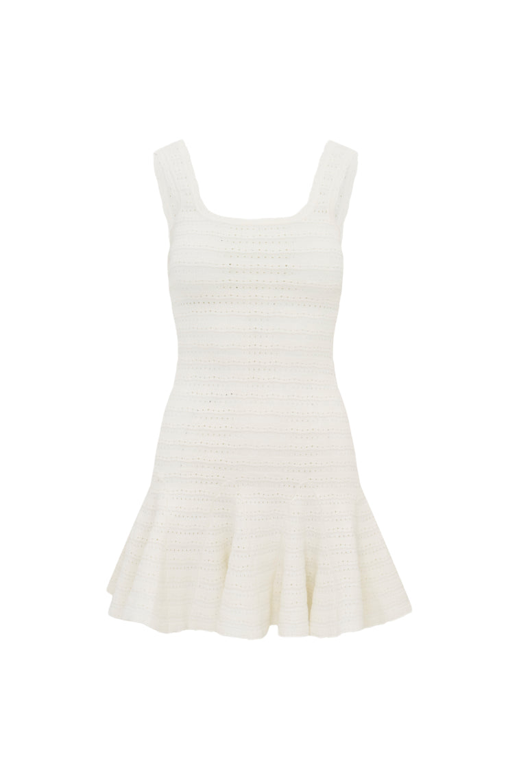 Maryanne Knit Mini Dress | Ivory
