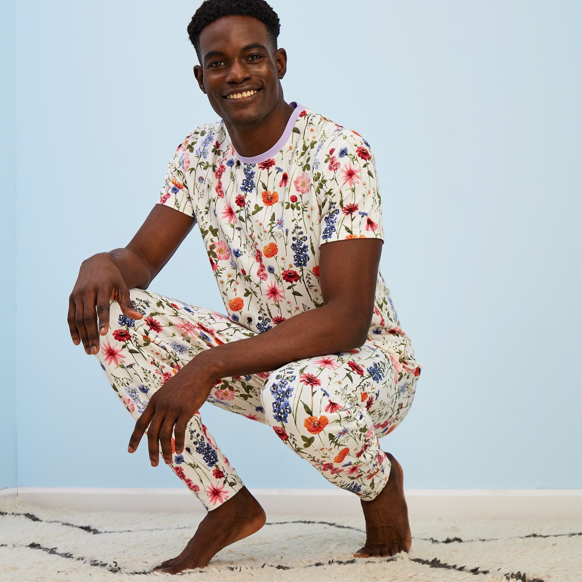 Modal French Terry Long House Shorts | Bouquet