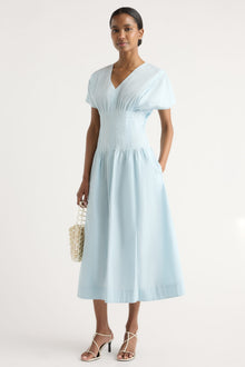 Isilda | Kai Pleated Blouson Dress in Size Extra Small