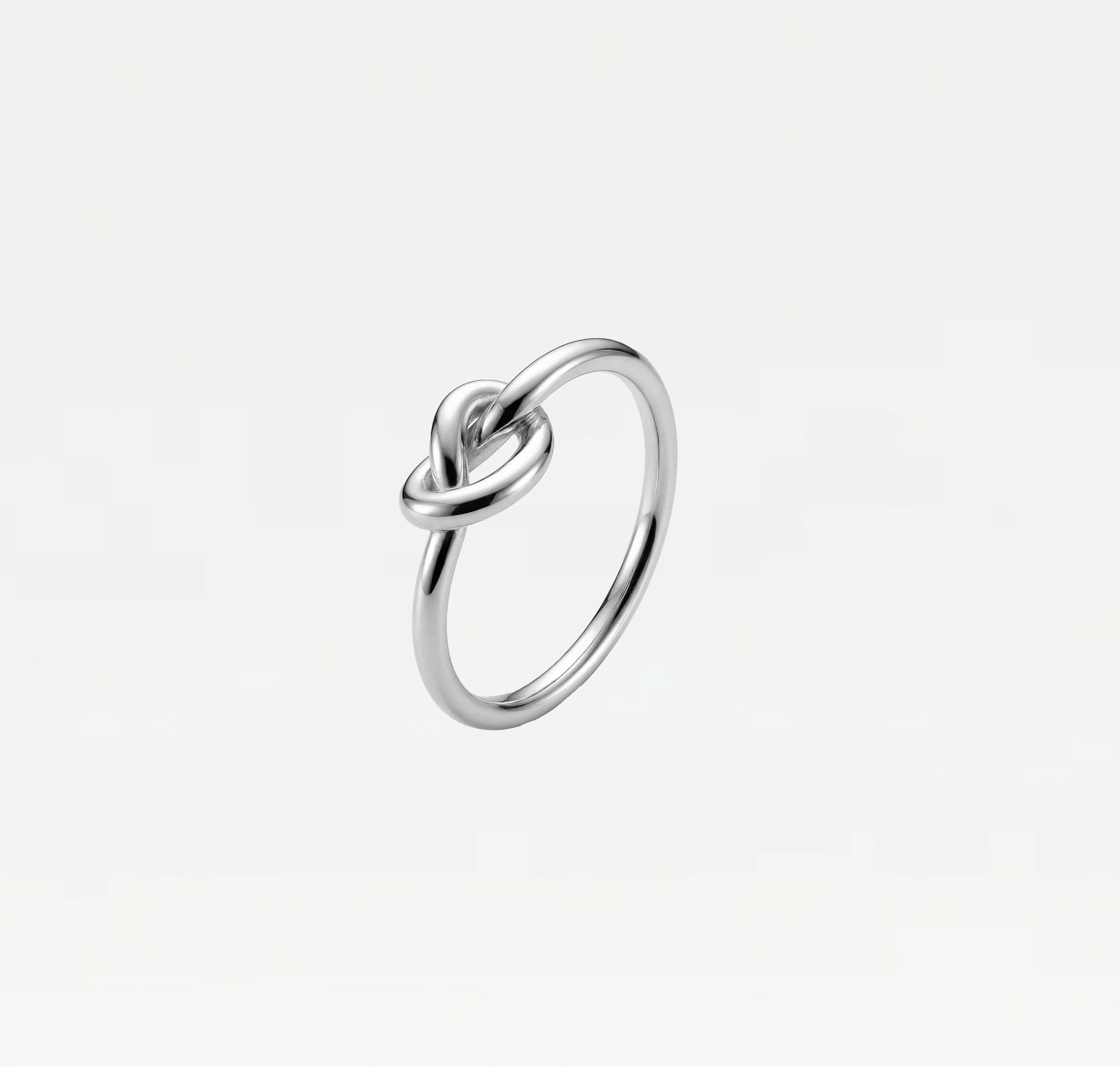 The Knot Ring | Rhodium Plated Brass