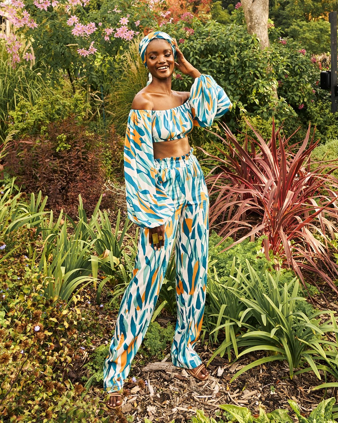 Leer Pants - Arbol Orange - diarrablu