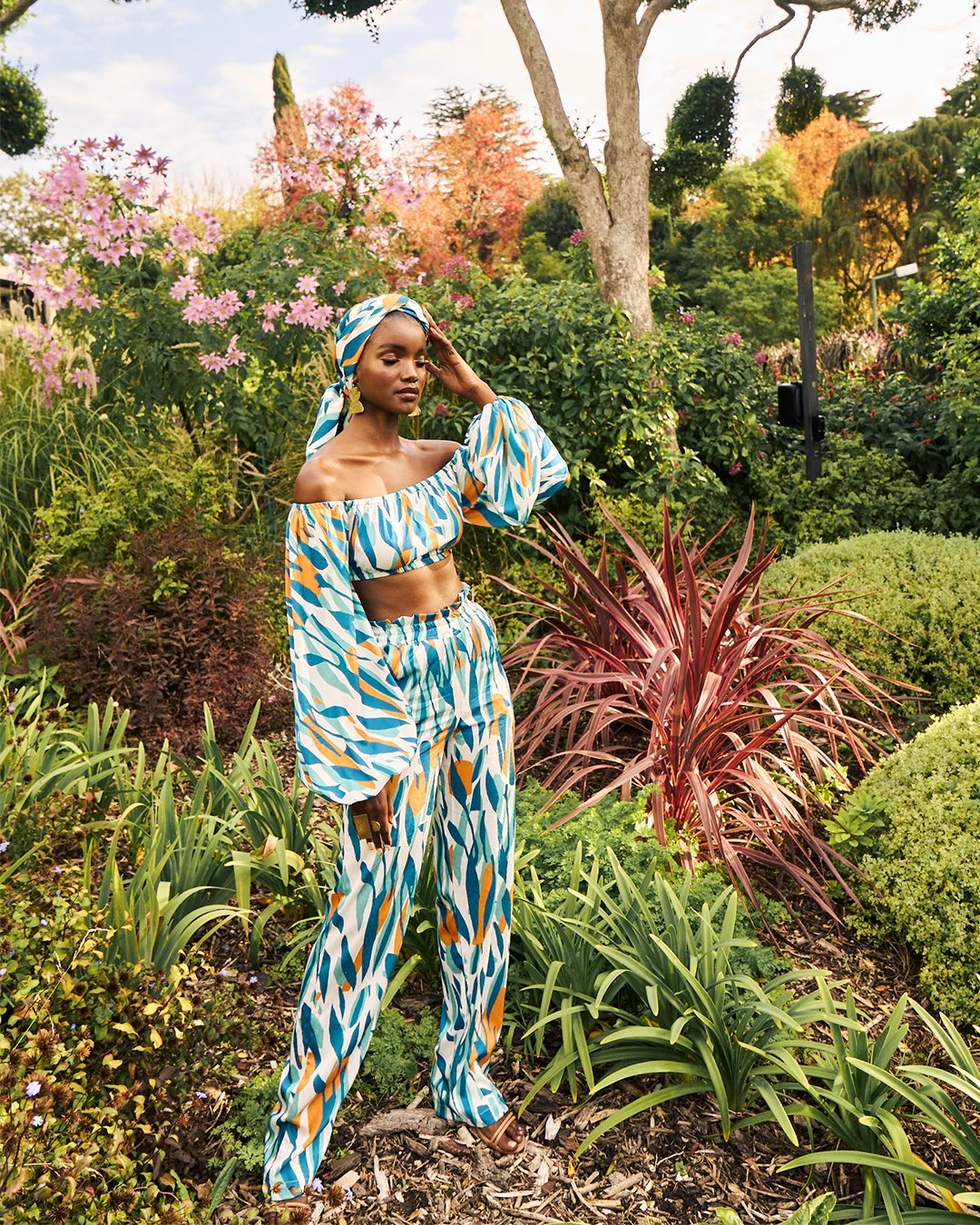 Leer Pants - Arbol Orange - diarrablu