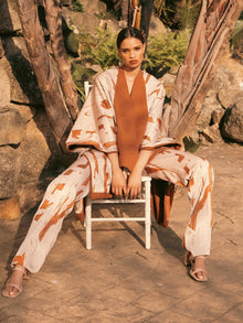 Leer Pants - Garden Cream - diarrablu