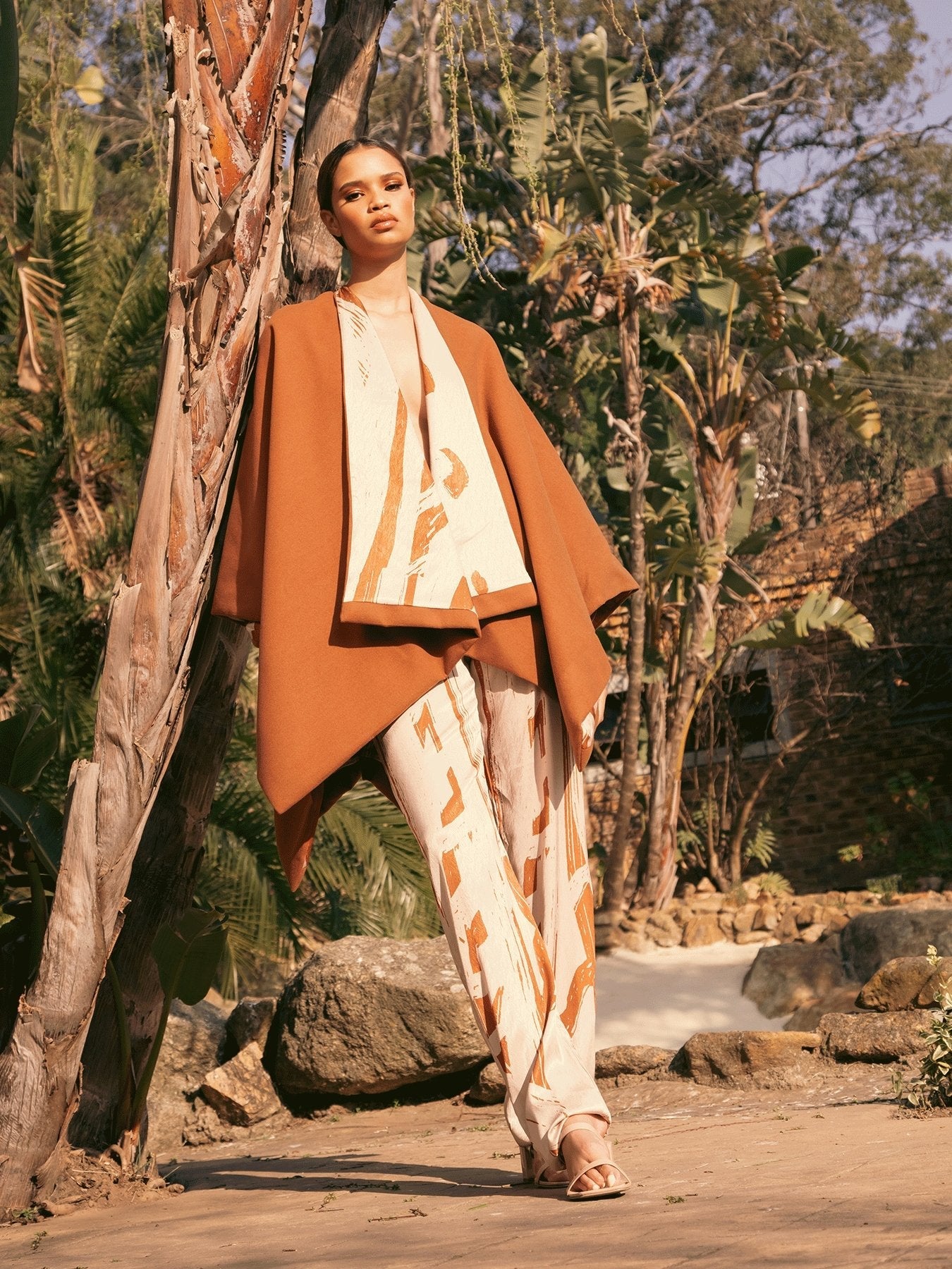 Leer Pants - Garden Cream - diarrablu