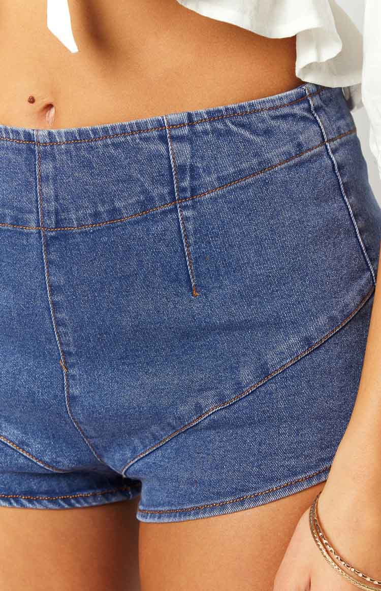 Leisha Micro Shorts | Dark Denim