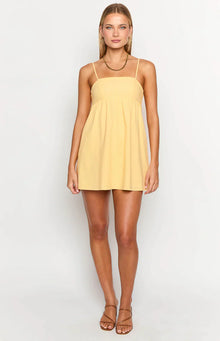 Lotus Love Affair Mini Dress | Yellow