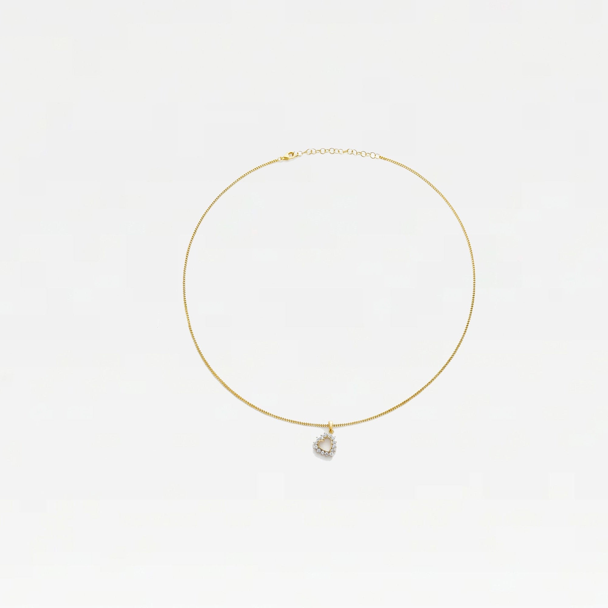 The Marie Heart Pendant Necklace | 18Kt Gold Plated Bras