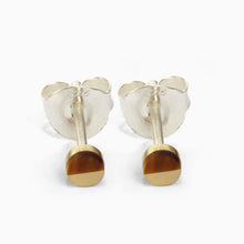 Circle Earrings | Brass | Tiger's Eye