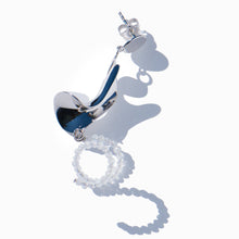 Cochlia Mini Earring | Silver | Topaz