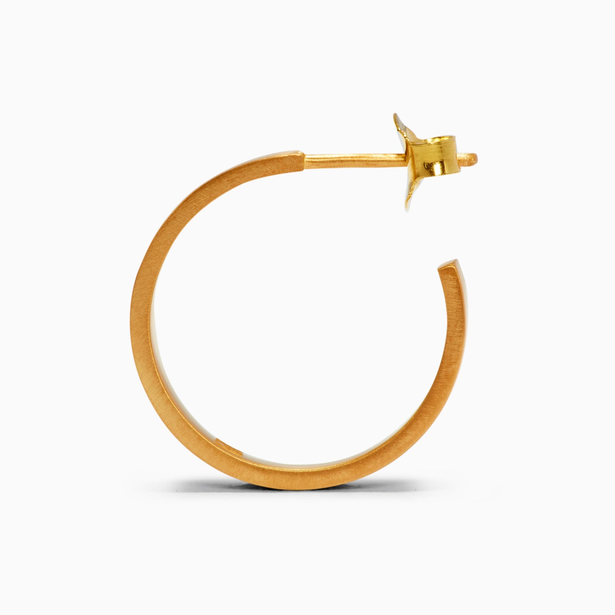 Max Earrings - Satin Finish | 18K Gold Plated