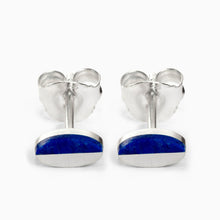 Oval Earrings | Silver | Lapis Lazuli