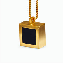 Piet Pendant | 18K Gold Plated | Onyx