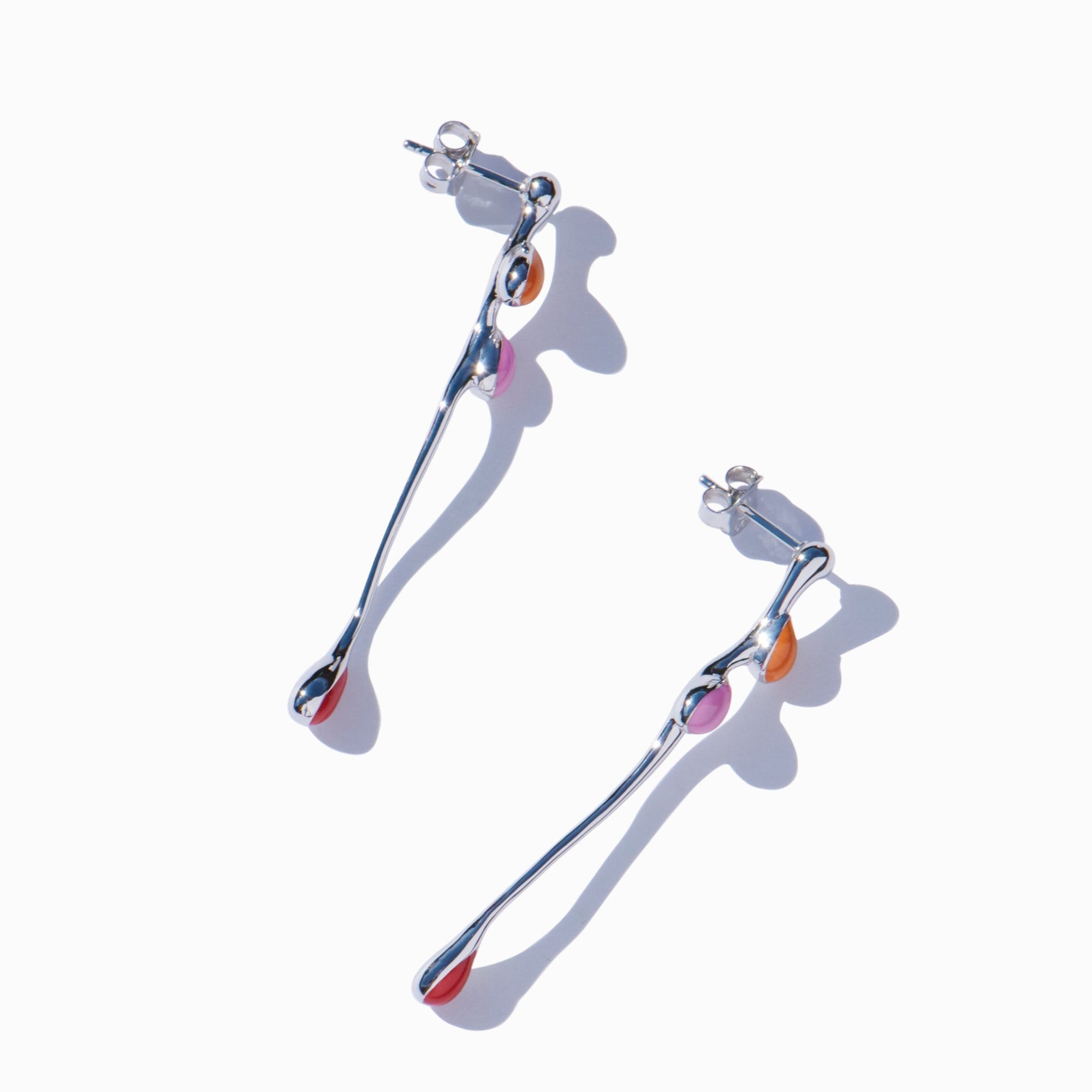 Boccioli Earrings | Silver | Multicolor