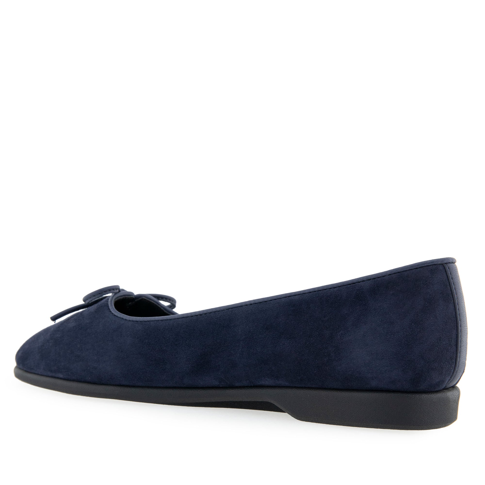 Novia Dress Flat | Navy Suede