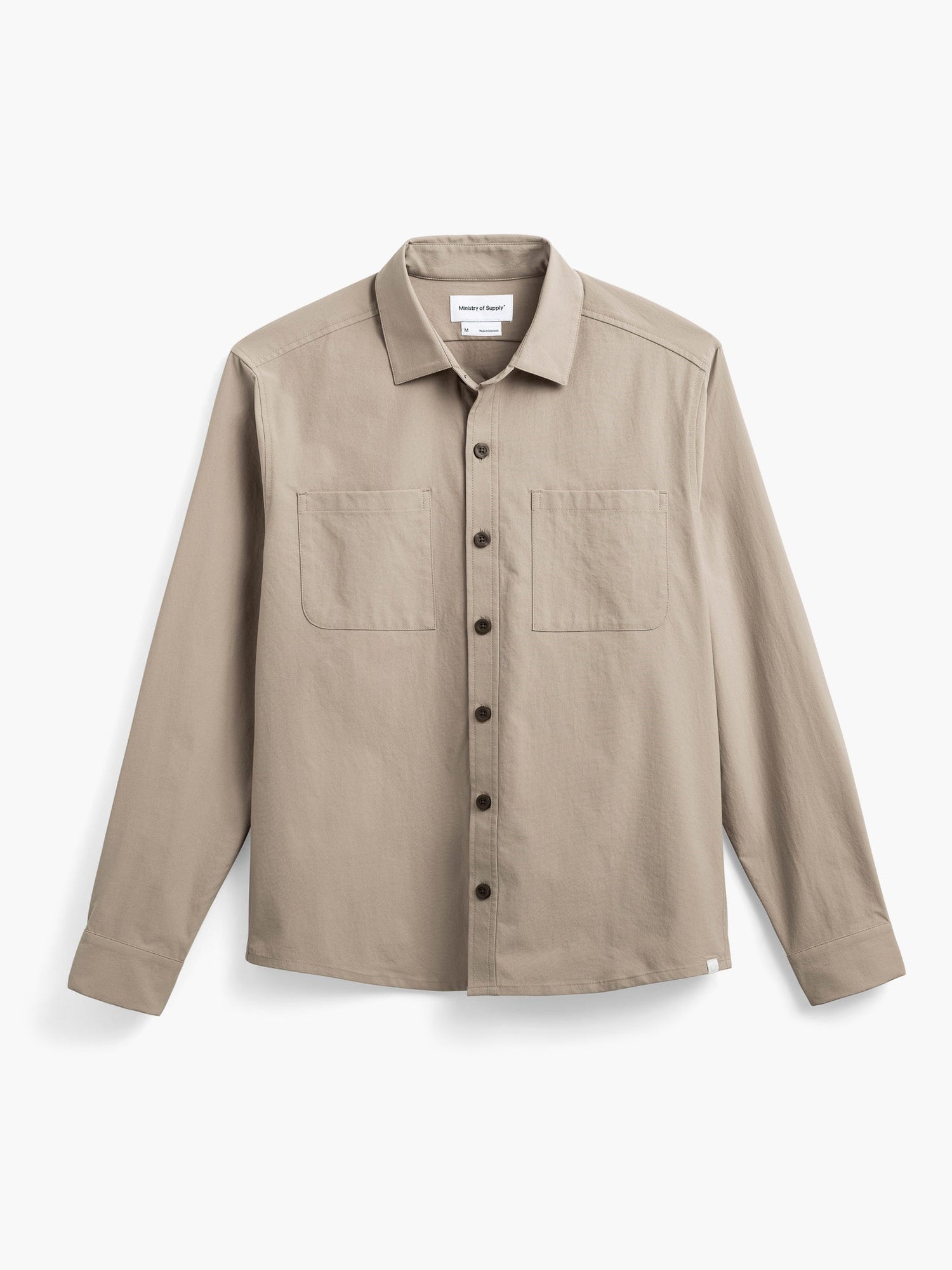 Men's Pace Poplin Overshirt - British Tan