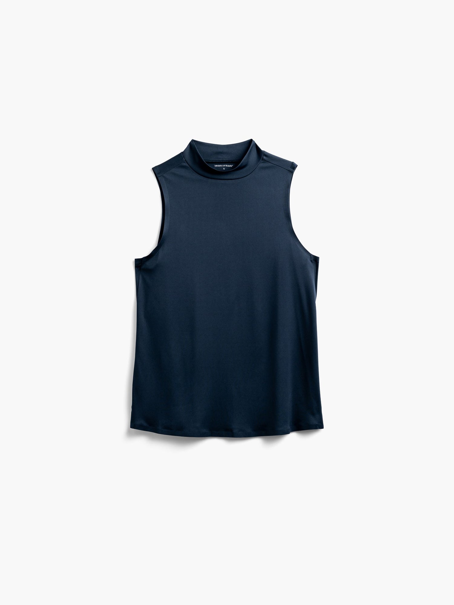 Women's Luxe Touch Mock Neck Tank - Navy (WE2)