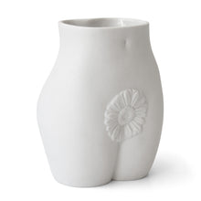 edie vase porcelain white - angle view