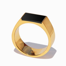 Paradox Ring | 18K Gold Plated | Jet Black