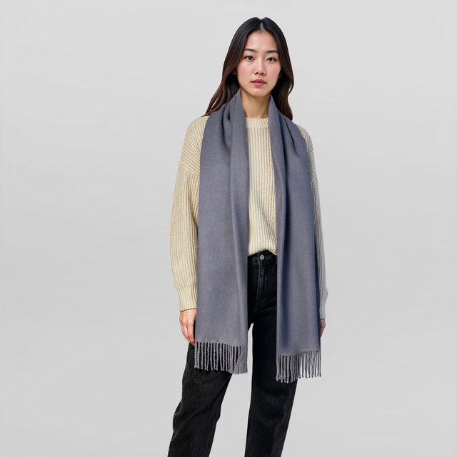 Maxi Wrap | Herringbone Dusty Aqua