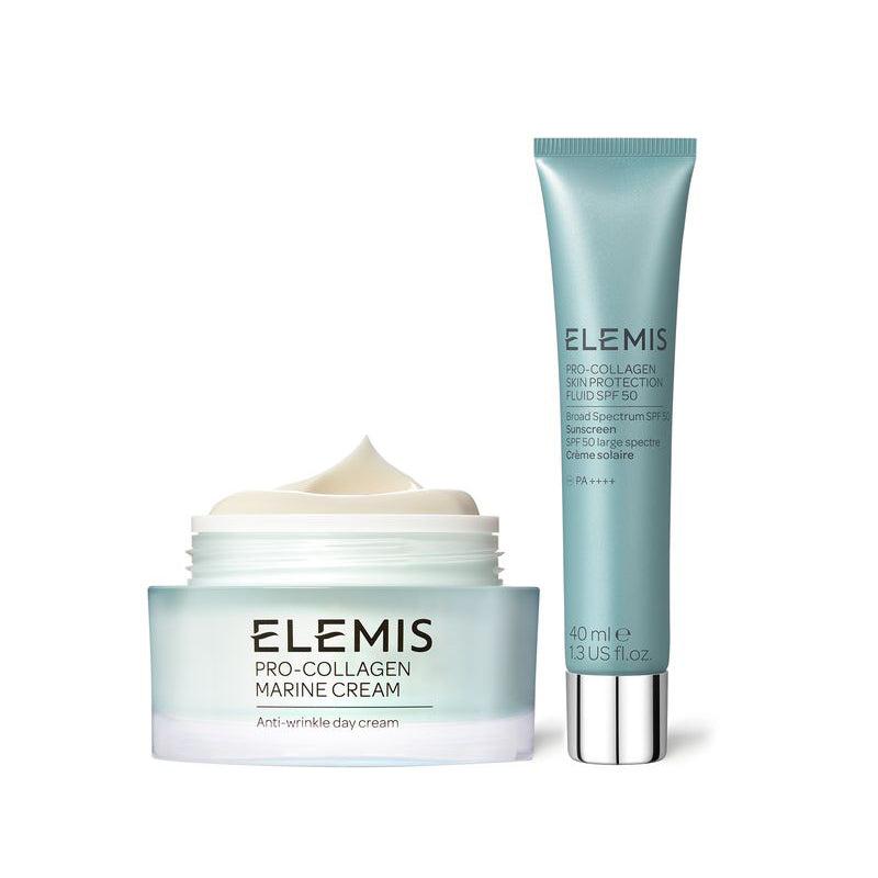 Hydrate & Protect: Pro-Collagen Marine Cream & Skin Protection SPF50 Fluid