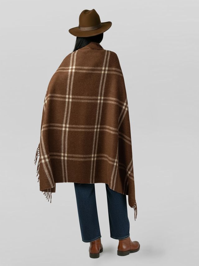 Women | Geneva Wrap | Cognac / Ivory