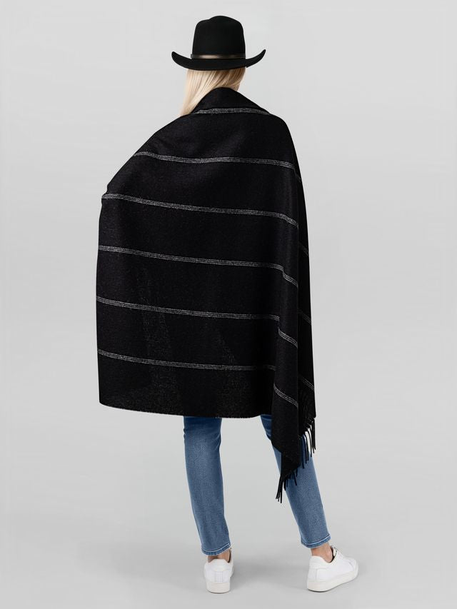 Notting Hill Wrap | Black/Ivory