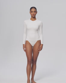 Quarter Zip Long Sleeve Top | Cool Gray