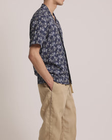 Men | Maitan Linen Shirt | Night Iris