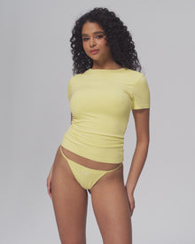 Essential String Thong | Black