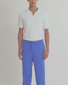 Men | Alex Garment Dye Trouser | Catalina Blue