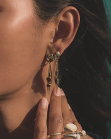 Awe Inspired Earrings Molten Gemstone Drop Earrings