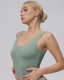 Scoop Back Bodysuit | Sky Blue