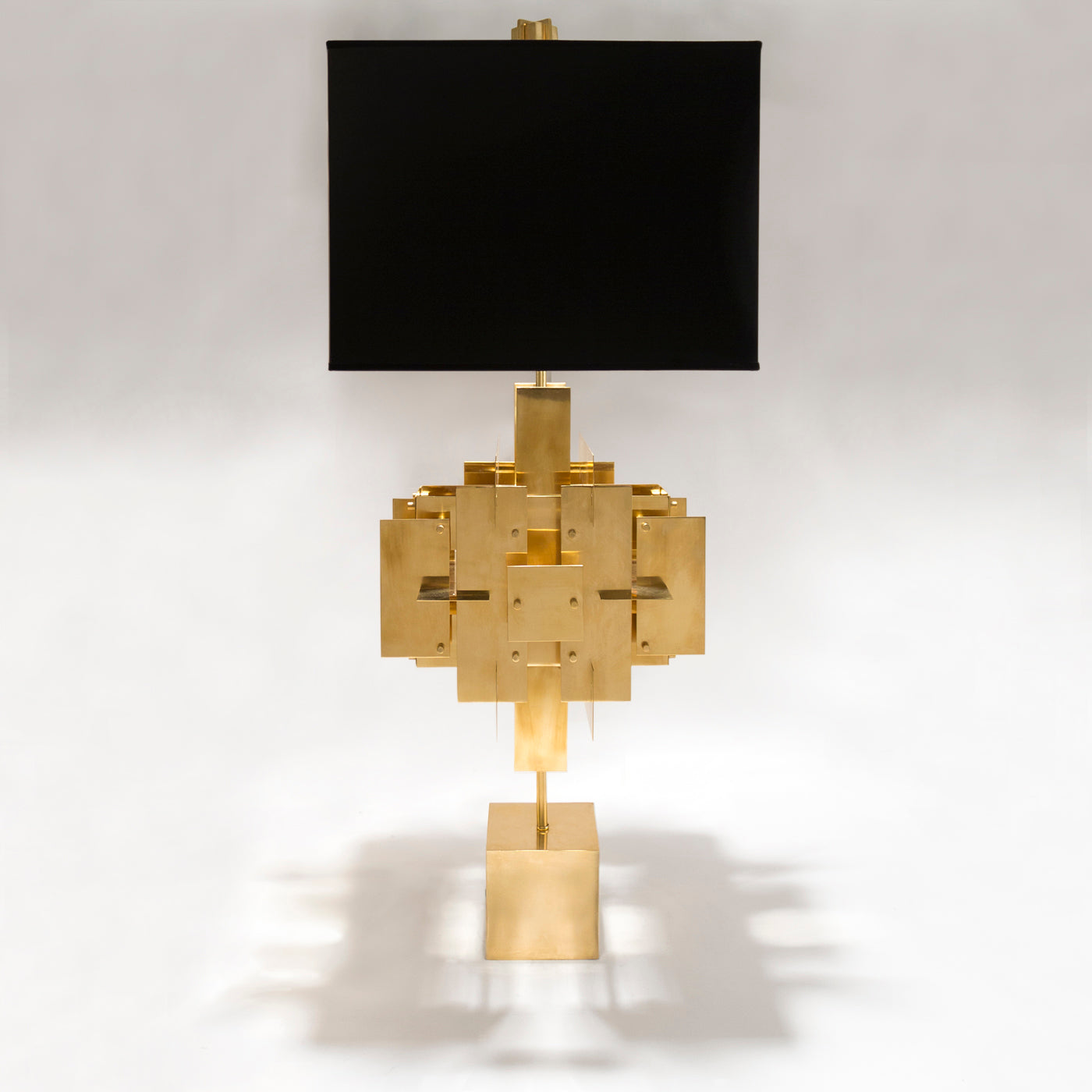 Puzzle Table Lamp | Black/Gold