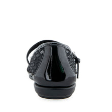 Baylee Casual Flat | Black Mesh Fabric