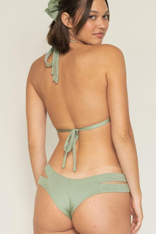 Euro Bikini Bottom | Sage Green Rib