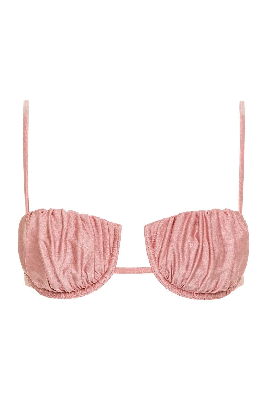 Petal Bikini Top | Satin Rose