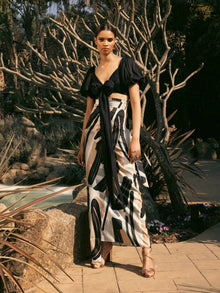 Seur Skirt - Abstract Noir - diarrablu