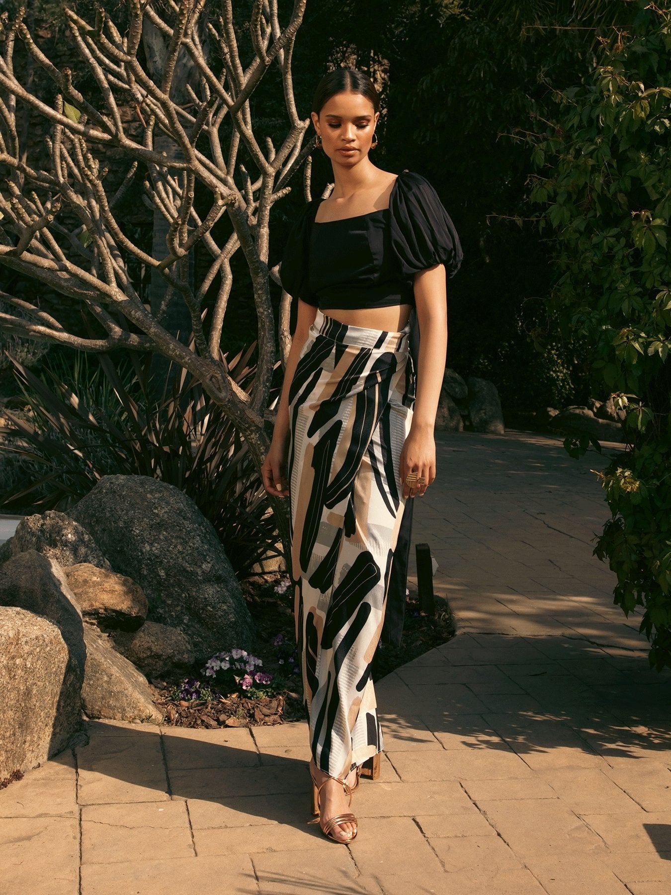 Seur Skirt - Abstract Noir - diarrablu