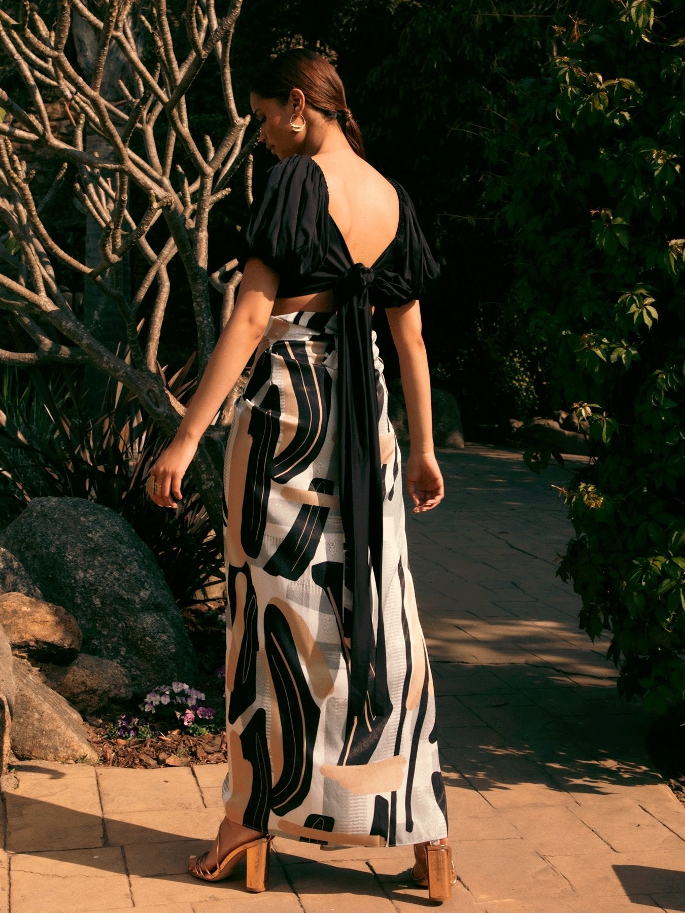 Seur Skirt - Abstract Noir - diarrablu