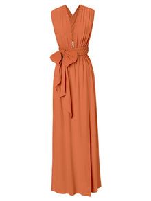 Sustainable Mailys Dress - Solid Coral - diarrablu