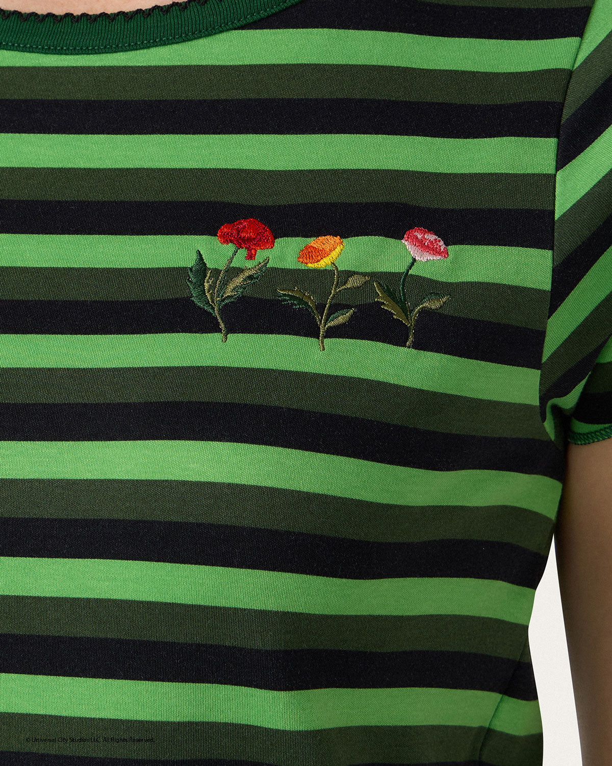 Womens | Elphaba Stripe Short PJ Set x Wicked | Forest