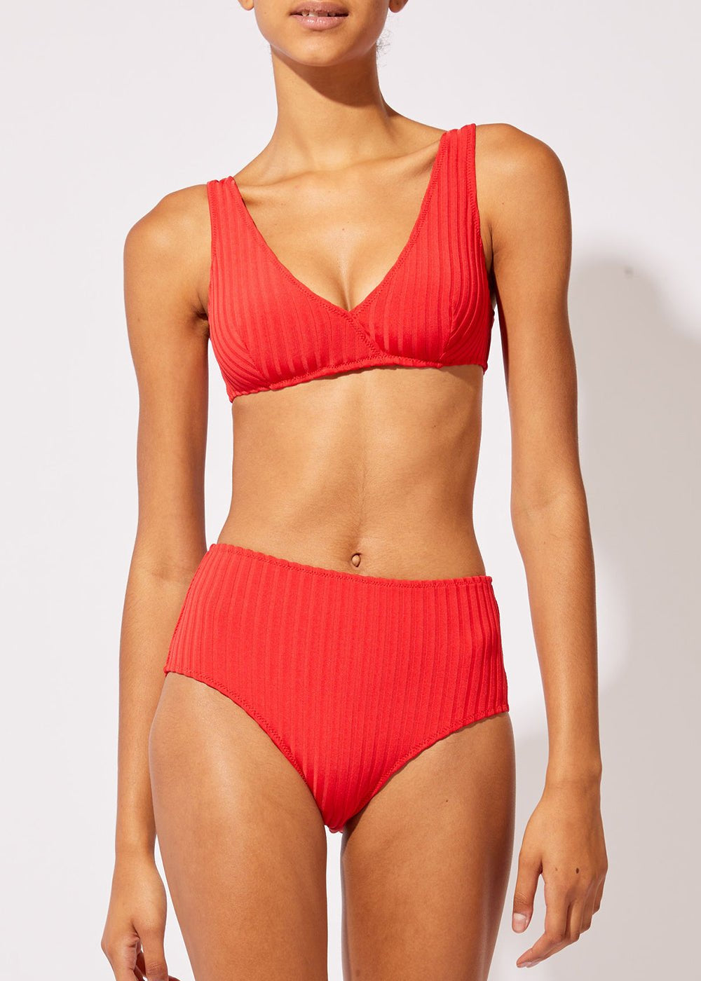 The Beverly Top - Solid & Striped - Left Hip