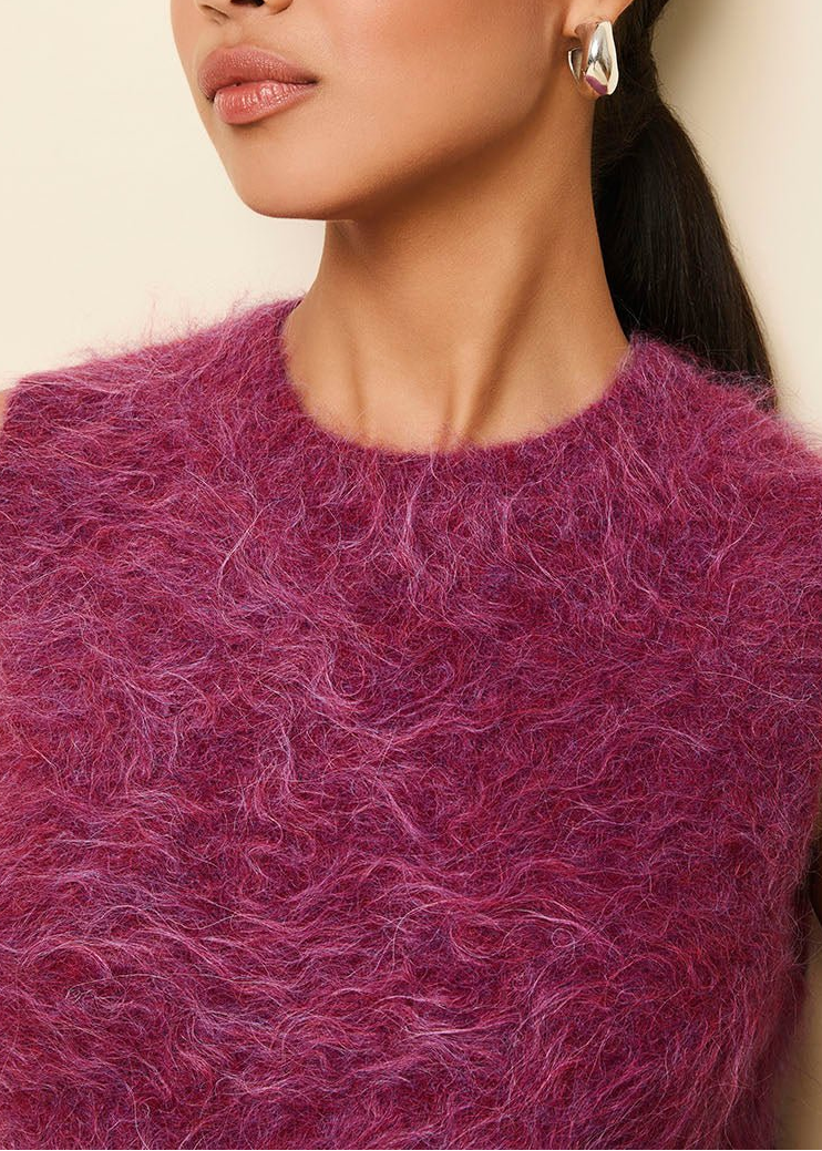 Womens | Carmella Alpaca Blend Sweater Vest | Magenta
