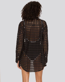 The Eyelet Oxford Tunic - Solid & Striped