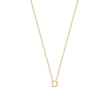 block letter d initial necklace
