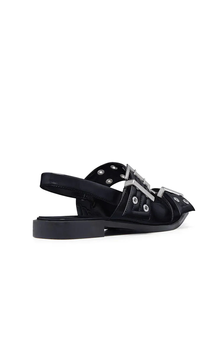 Therapy Matilda Patent Pointed Flats | Black